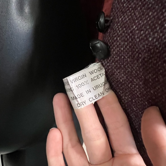 CASA DE LANA | Vintage! Wool Blazer Tweed Peacoat Jacket - Picture 5 of 5